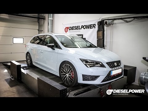 2015 SEAT Leon Cupra280 Performance DYNO RUN by DIESELPOWER dyno tuning www.dp-race.com