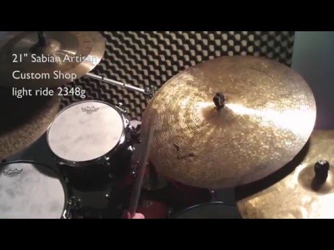 Ride cymbal video blog #13 - 21" Sabian Artisan Custom Shop light ride 2348g