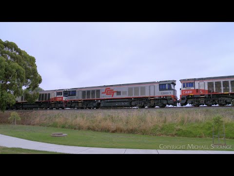 SCT 3AM9 Mixed Freight Train Departs Moorabool Loop (28/2/2023) - PoathTV Railways