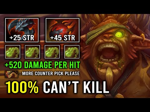 NEW OP MID BB 100% Can't Kill +520 Damage Per Hit Even Hard Counter Ursa Can't Stop Him Dota 2