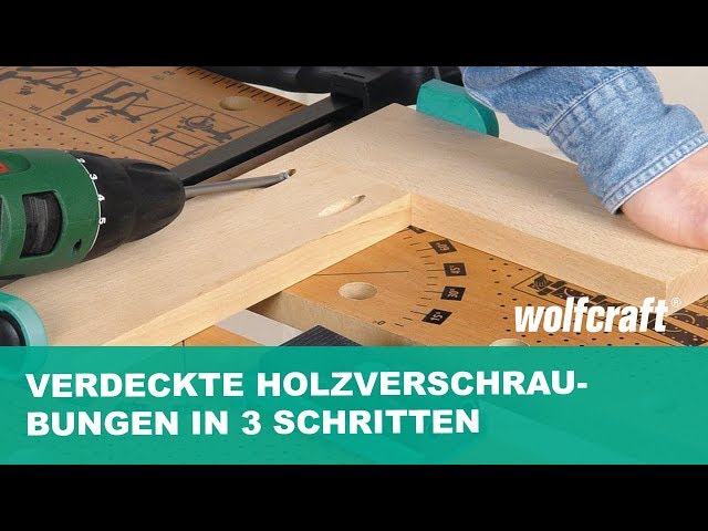 Video teaser for Verdeckte Holzverschraubungen in 3 Schritten | wolfcraft