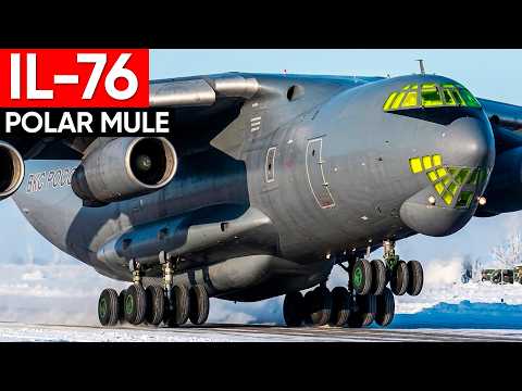 Russia's 210-TON ICE-SMASHING MULE — How Il-76MD-90A Slams Into Cracked Polar Ice