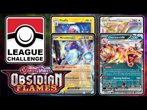 TOP 4:  Miraidon/Flaaffy vs Charizard ex/Arceus - Obsidian Flames Pokemon TCG WIN-A-BOX 2024