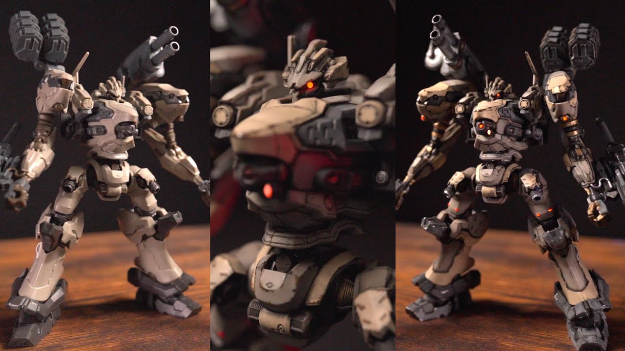 【筆塗り&成形色制作】エアブラシを使わずカッコイイACを作りましょう！成形色制作&筆塗り部分塗装！【30MM ARMORED CORE VI ナイトフォール】