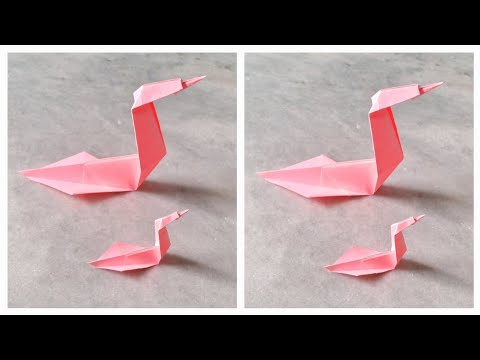 Origami paper swan 🦢 #easypaper animalcraft#whitepapercraft easypaper swan origami 🦢🦢🦢🦢🦢
