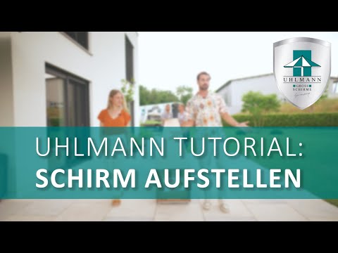 Uhlmann Sonnenschirme Erklärfilm 2: Schirm aufstellen