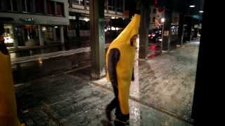 preview picture of video 'Bad Karma: Banana Peels Slip on Man'