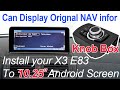 How to install the BMW X3 E83 Qualcomm Android multimedia that supports the original car display?