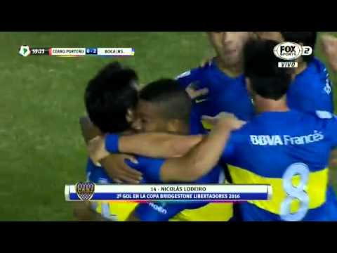 Boca 2 - Cerro Porteño 0 Gol Lodeiro / 8vos Copa Libertadores 2016