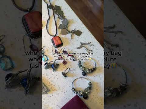 my mom’s INSANE vintage jewelry collection 😭😱 im in heaven #jewellerycollection #vintagejewerly