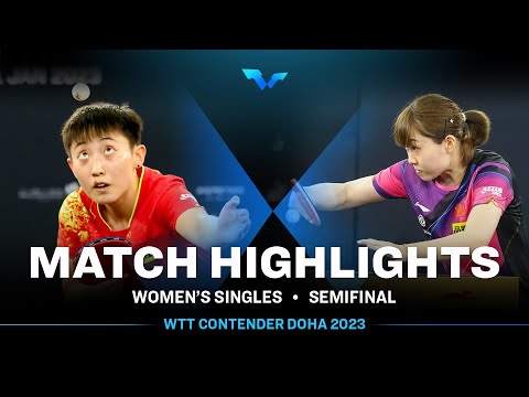 Liu Weishan vs Fan Siqi | WS SF | WTT Contender Doha 2023
