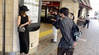 相馬さんの挨拶にみっき〜くんがいない事が気付けば寂しくなってる…🥲 - イケメンみっき〜に出会い系させて現れた女の子が元カノRちゃんドッキリww