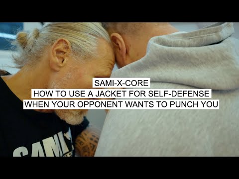 PETER WECKAUF | SAMI-X-CORE How to use a jacket for self-defense when your opponent wants to hit you