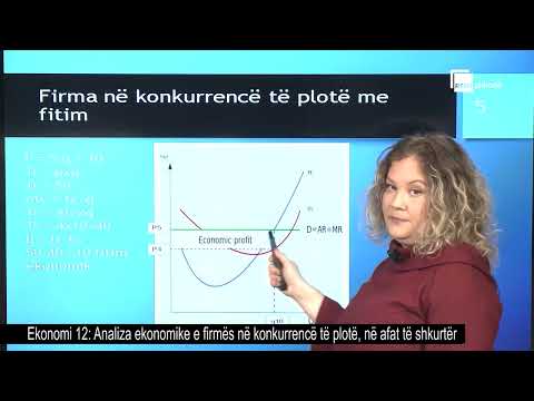 Analiza ekonomike e firmës në konkurrencë të plotë, në afat të shkurtër| Ekonomi 12