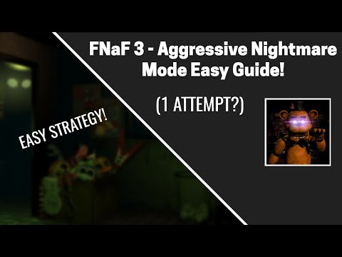 How to beat Aggressive Nightmare Mode (Easy Strategy!) - FNaF 3