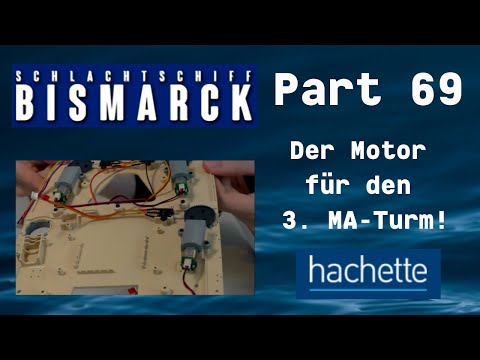 Hachette Schlachtschiff Bismarck (Metall) Part 69 - Der Motor für den 3. MA-Turm!