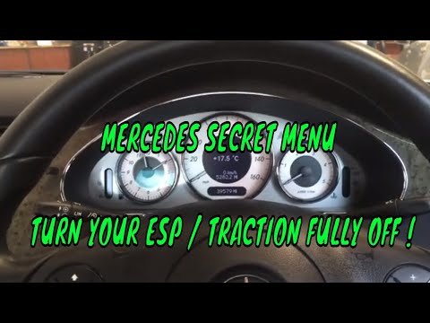 MERCEDES E AMG HOW TO COMPLETELY TURN TRACTION CONTROL ESP OFF