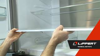 Glass Shelf Frame Assembly Replacement on FCR20DCAFA Furrion Refrigerator V1
