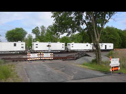 NS 94T camp car MoW train at Atwater, Ohio, 5/22/21