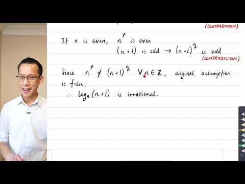 Irrational Logarithm Proof (1 of 2: By cases)