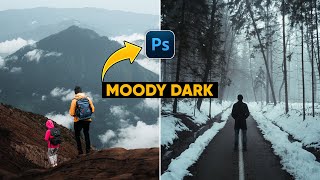 Black Moody Color Grading in Photoshop 📷 🔥 |