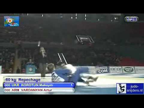 Judo 2010 Tblisi: Maksym Korotun (UKR) - Artur Vardanyan (ARM) [-60kg].