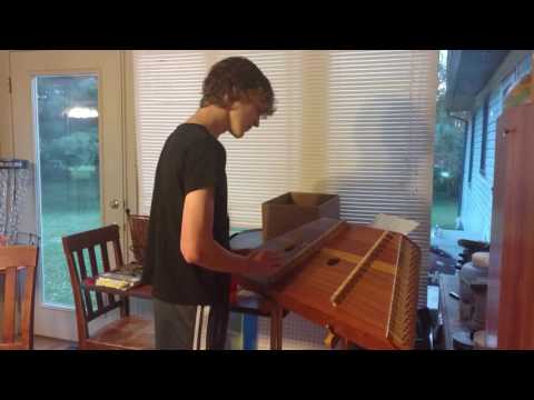 Sam on hammer dulcimer