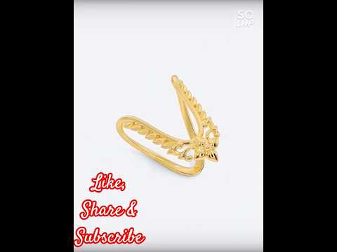 Beautiful gold vanki rings design ideas 2025, new designs lovely bridal vanki ring ideas for women,