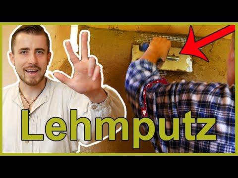 Lehmputz auftragen in 3 Schritten - Ohne Risse!