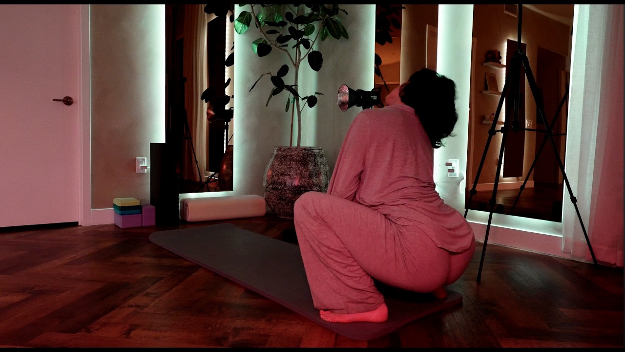 Soft Spoken Late Night Stretch ASMR for Tight Hips & Hip Flexors