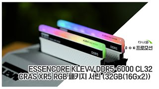 ESSENCORE KLEVV DDR5-6000 CL32 CRAS XR5 RGB 패키지 서린 (32GB(16Gx2))_동영상_이미지