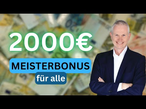 Mission: Meisterbonus - mindestens 2.000 € zusätzliche Förderung für alle