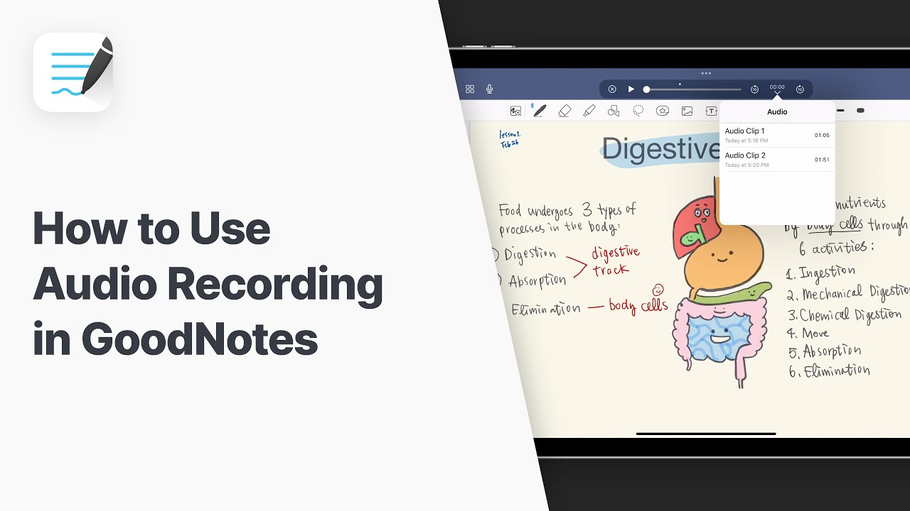 How to Use Audio Recording in GoodNotes