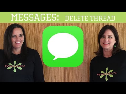 iPhone / iPad Messages - Delete Thread Video