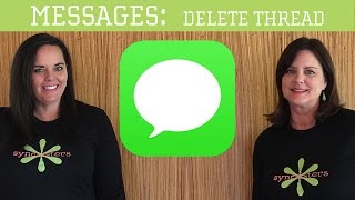 iPhone / iPad Messages - Delete Thread
