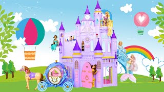 Fairy Tale Princess Castle Doll House Unboxing Prinzessin Château Castelo Rumah boneka بيت الدمية