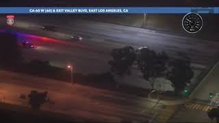 Stolen U-Haul Truck Erupts In Flames During Pursuit In Bellflower Los Angeles County - May 11, 2021