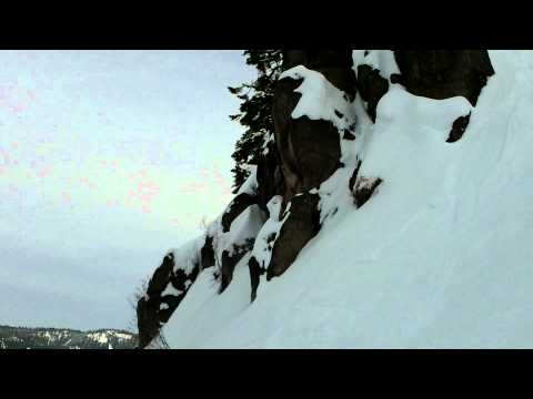 Eric Costa-Squaw Valley Snowboarding Rock Drop In