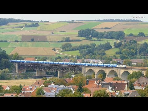 Eisenbahnbrücke Mariaort über die Donau an der Bahnstrecke Regensburg - Nürnberg