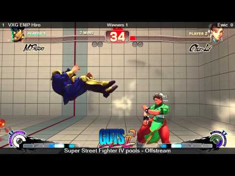 GUTS2 - SSF4AE - KPB EMP Hiro (Bison) Vs.  Ewic (Chun-Li)