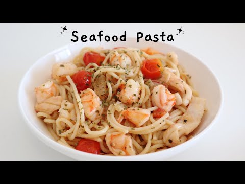 JAPANESE SEAFOOD PASTA RECIPE | READY IN 15 MINUTES!