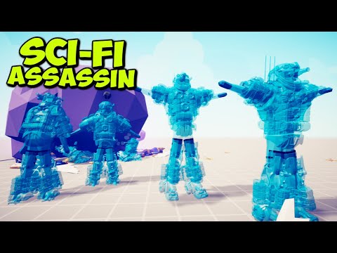 Cloning! SCI-FI ASSASSIN vs EVERY FACTION - Totally Accurate Battle Simulator TABS