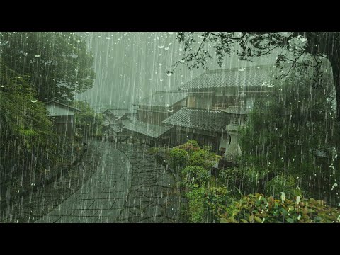 안개가 자욱한 숲에서 가장 좋은 빗소리 - 2분 만에 긴장을 풀고 불면증을 개선하는 빗소리 - ASMR