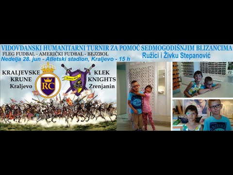 Kraljevo Royal Crowns vs Klek Knights - Vidovdanski turnir - Arena Football 9v9 man