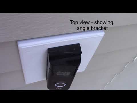 Install Ring 2 doorbell on 4-inch clapboard siding - use mounting block - very easy
