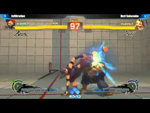 EVO2013 day3 スパ4AE2012 LosersQuarterFinal Infiltration vs Sako