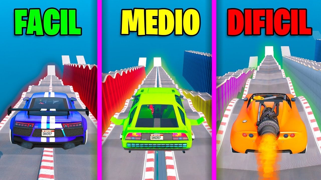 5 MEGA RAMPAS EN 1! LOCURA TOTAL!! - GTA 5 ONLINE