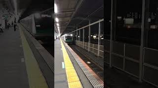 埼京線与野本町駅通勤快速通過シーン