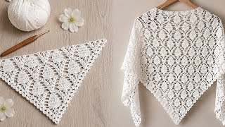 🤍Incredibly Beautiful Triangle Crochet Pattern🤍How to Make This Pattern Suitable for Many Projects