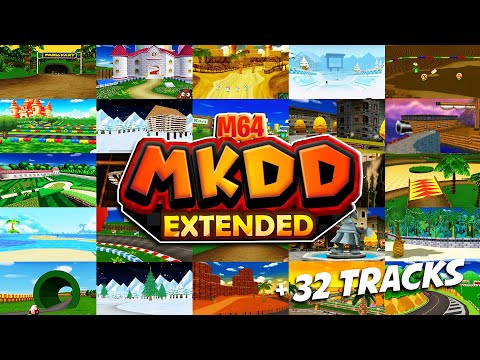+32 CUSTOM TRACKS for Mario Kart: Double Dash!! (MKDD: Extended V2.0) [200cc]